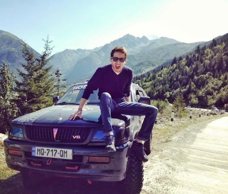 2-Day Svaneti Adventure : from Kutaisi - The road to Mestia, where lunch and waterfalls fit in