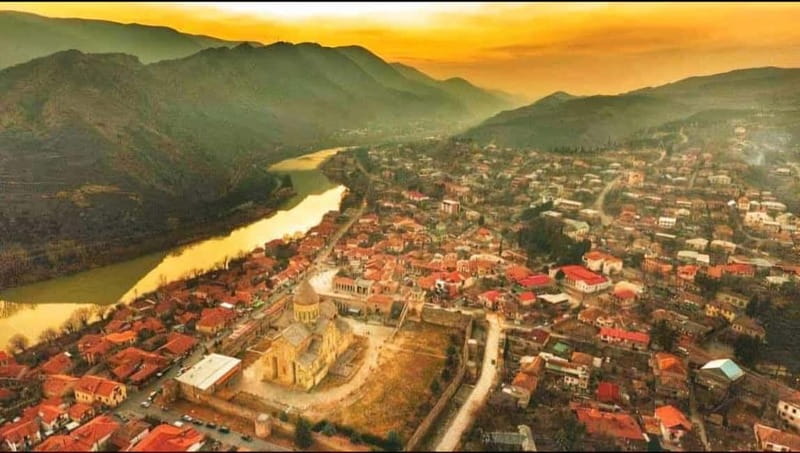 Bagrati Cathedral, Motsameta monastery, Sataplia Cave - Bagrati Cathedral and the panoramic Kutaisi viewpoint