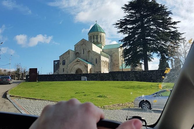 BAGRATI, GELATI & MOTSAMETA Group Tour from Kutaisi - Stop 1, Bagrati Cathedral and the first big city view