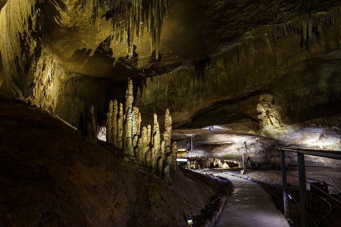 CANYONS & CAVE Tour from Kutaisi - Okatse, Martvili & Prometheus - Martvili Canyon boat tour, waterfalls, and the 100 cm height rule