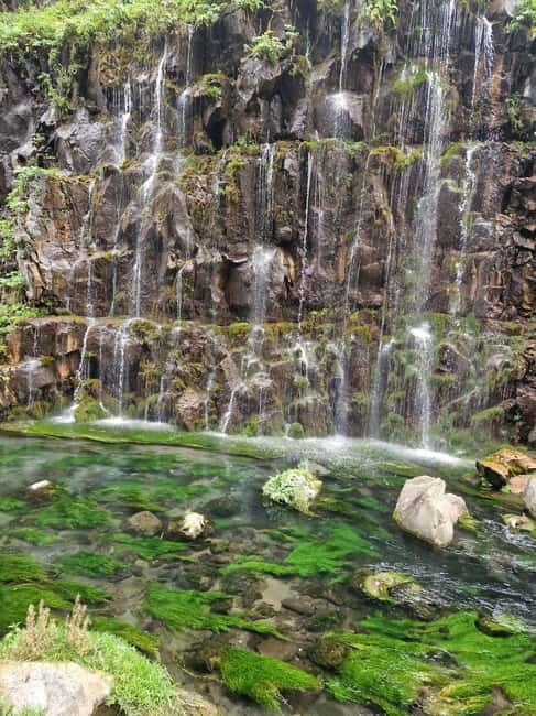 Dashbash Canyon and the German village of Elizabethtal - Dashbashi Canyon walking route: glass bridge to waterfalls