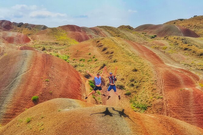 David Gareji and Real Rainbow Mountains Off-Road adventure + hike - Kapatadze Lake: salt, white patches, and season changes