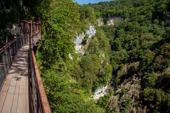 Day trip in Prometheus cave and Okatse canyon by Visit-geo - Okatse Canyon: stairs, footpaths, and viewpoint time that pays off