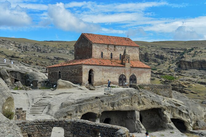 Day Trip to Mtskheta Gori and Uplistsikhe - Jvari Monastery: the cross on the hill with big river views