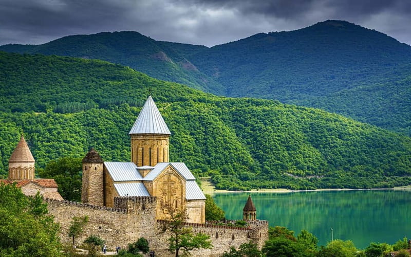 from kazbegi to Gergeti Church, Gveleti Waterfall, Dariali - Gergeti Trinity Church: a stop built for big views and quiet moments