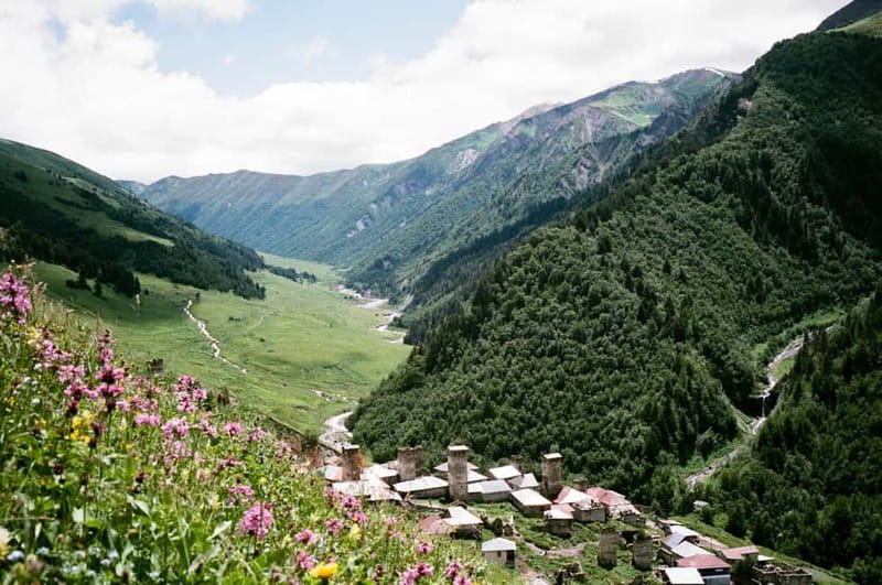 From Kutaisi: Svaneti Mountain Villages 2-Day 4x4 Safari - Day 2 in summer: Mestia towers, Hatsvali lift, Museum options, Enguri Dam, back to Kutaisi