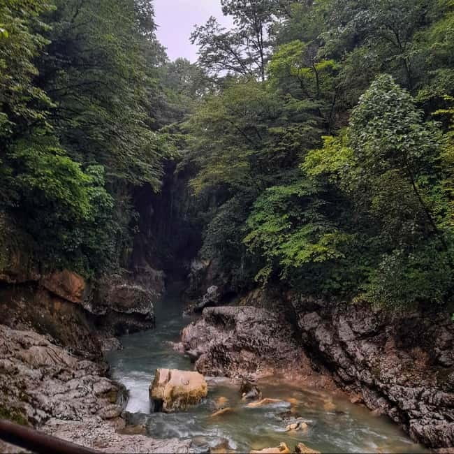 From Kutaisi to Martvili canyon and Prometheus Caves - Stop 1: Martvili Canyon, Waterfalls, Green Views, and the Boat Option