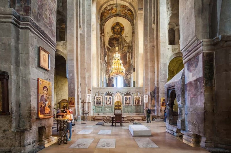 From Tbilisi: Half day tour, Mtskheta, Jvari & Samtavro - Svetitskhoveli Cathedral: Christ’s Robe and 11th Century Georgian Craft