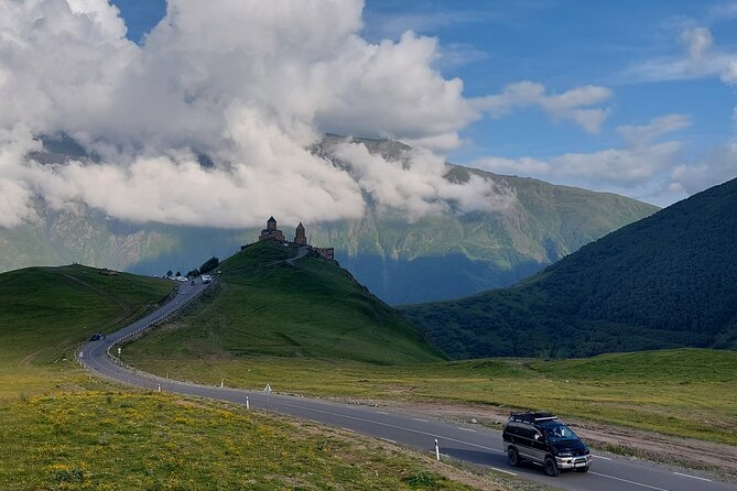 From Tbilisi: Kazbegi Ananuri Gudauri and Trusso Valley by 4x4 - The two Aragvi Rivers: a visual curiosity
