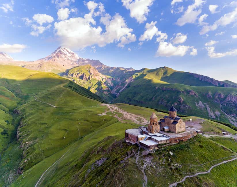 From Tbilisi: Kazbegi, Gudauri & Gergeti Group Day Tour - Europe Square to Zhinvali: The Military Highway Sets the Tone