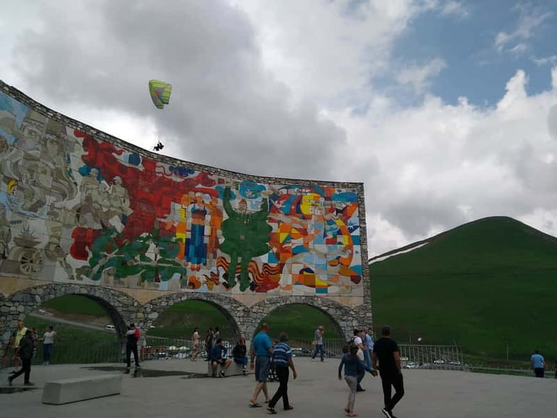 From Tbilisi: Kazbegi Tour - Zhinvali - Ananuri - Gudauri - Gergeti Trinity Church: the photo moment that earns the wait