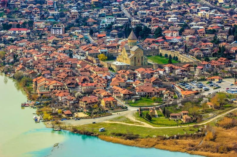 From Tbilisi: Mtskheta, Jvari, Gori & Uplistsikhe Day Trip - Jvari Monastery stop: the classic viewpoint over Georgia’s valleys
