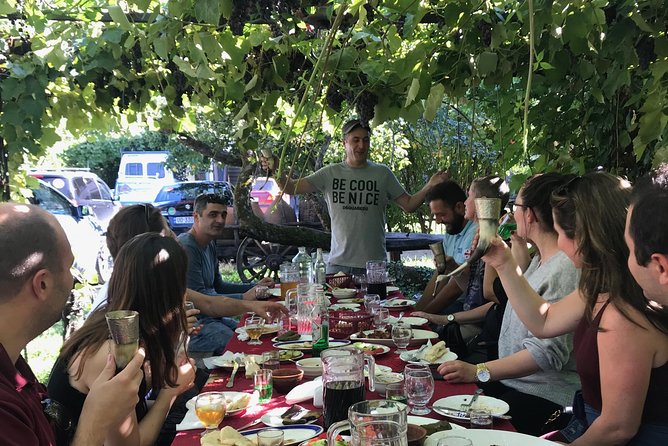 Full Day Private Wine Tour in Kakheti Region with Lunch and 3 Wine Tastings - Stop 2 in Badiauri: shoti bread and cheese on a short food pit stop