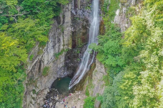Full Day Tour from Batumi to Waterfalls - Mirveti Waterfall Walk: the 150-meter approach to a 20-meter fall