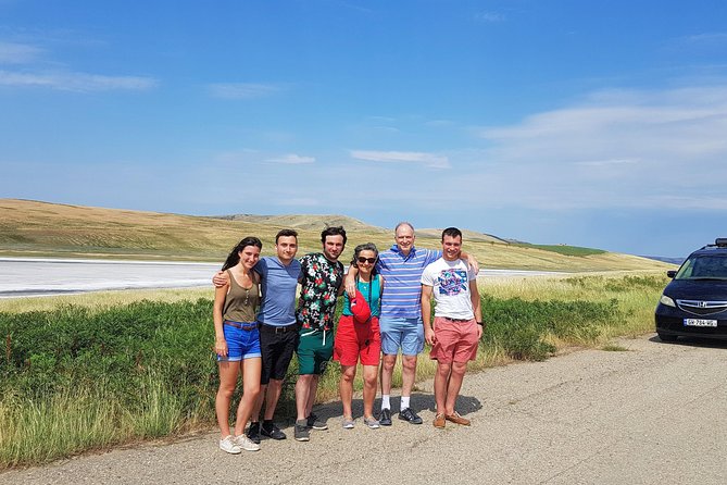 Kakheti Gems: Rainbow Mountains, Gareji & Signagi Private Tour - Village bread and cheese at Badiauri, plus a quick salt-lake pause