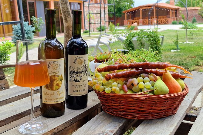 Kakheti - Small wineries and family-cooked lunch • Private tour - Vellino Wine Cellar: Three Wines, Chacha, and Real Family Flow
