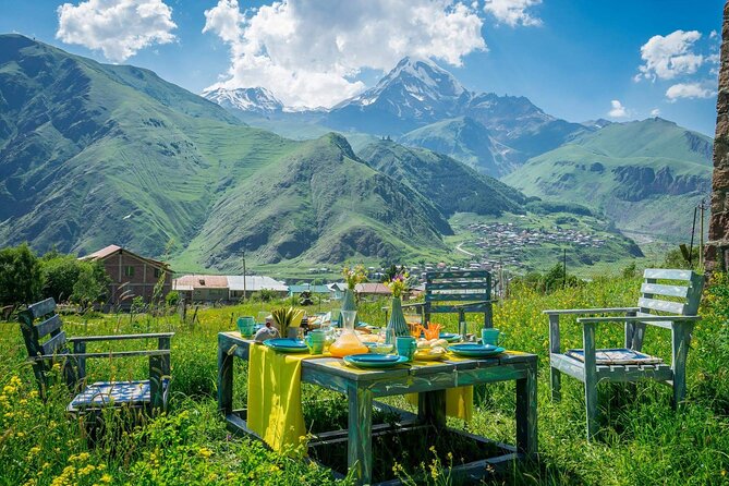KAZBEGI GUDAURI ANANURI One day group tour From Tbilisi! - Stepantsminda and the Crossroads of Europe and Asia