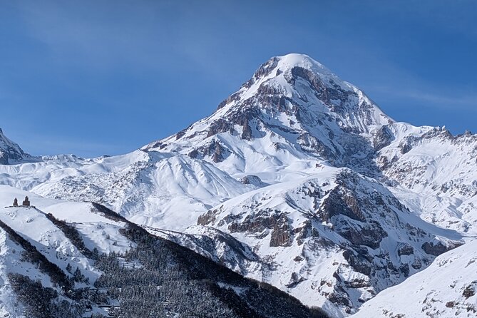 Kazbegi Gudauri and Ananuri Mountains Private Day Trip - Stop 4: Gergeti Trinity Church, the main event, and the 4x4 weather note
