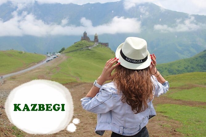 Kazbegi • Gudauri - private day trip to Mountains - Stop 4: Jvari Pass and the Russian Georgian Friendship Monument at 2,395 meters