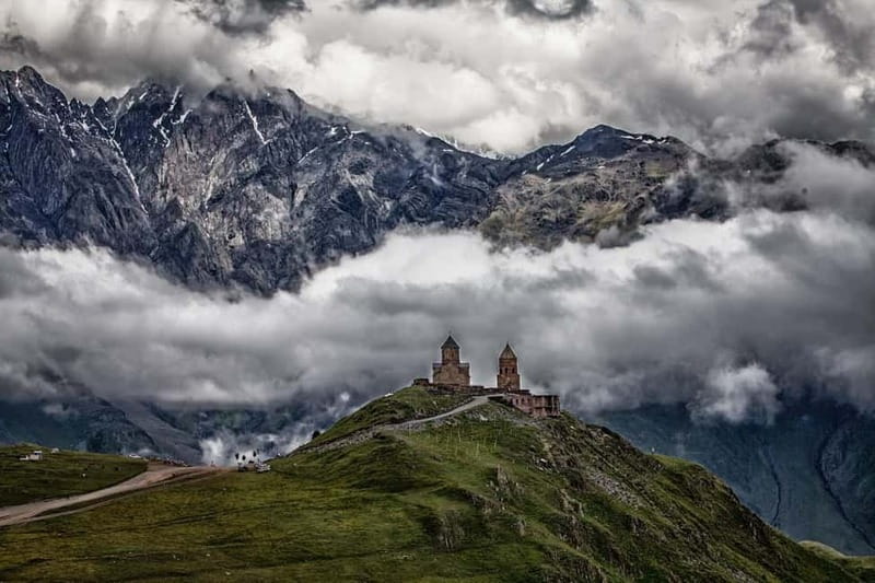 Kazbegi Tour with Fantastic Views of Caucasus Mountains - Meeting point in Tbilisi: find Machakhela with I❤️Tbilisi lettering