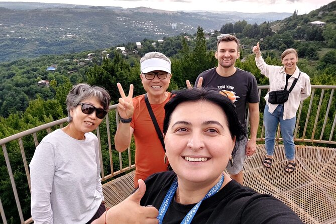Kutaisi: Chiatura Cable Cars & Katskhi Pillar Guided Tour - Mgvimevi Convent: Rock Cave Dwellings and Frescoes in the Forest