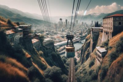 Chiatura Tour with Katskhi Pillar & Cable Car Experience