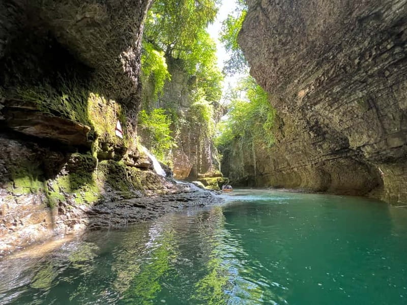 Kutaisi: Martvili & Okatse Canyons & Prometheus Cave Tour - How Okatse Canyon works, steps, 4x4 transfer, and the bridge photos