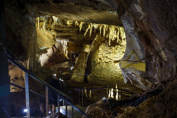Martvili canyon & Prometheus Cave group tour from Tbilisi - Stop 1: Prometheus Cave, Underground Boating and the Hall of Love