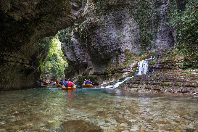 Martvili canyon & Prometheus Cave group tour from Tbilisi - Stop 2: Martvili Canyon Boat Ride and the Waterfall Gorge Walk