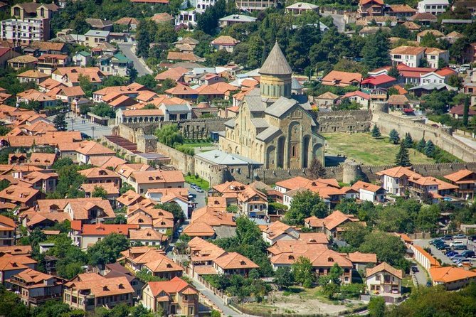 Mtskheta, Jvari, gori, uflistsikhe, history and panorama (group tours) - Jvari Monastery: a 6th-century viewpoint over the Aragvi and Kura