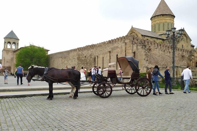 Mtskheta-Jvari-Gori-Uplistsikhe-Stalins Museum All inclusive tour - Svetitskhoveli Cathedral: UNESCO power with preserved relics and a royal tomb