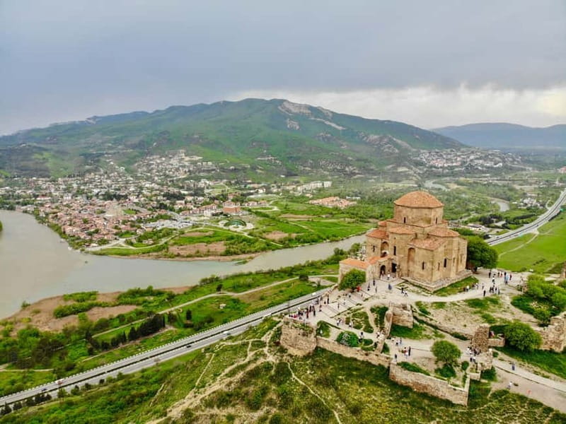 Mtskheta - Jvari Private Tour / UNESCO Sites - Jvari Monastery: the Cross on the hill above the rivers