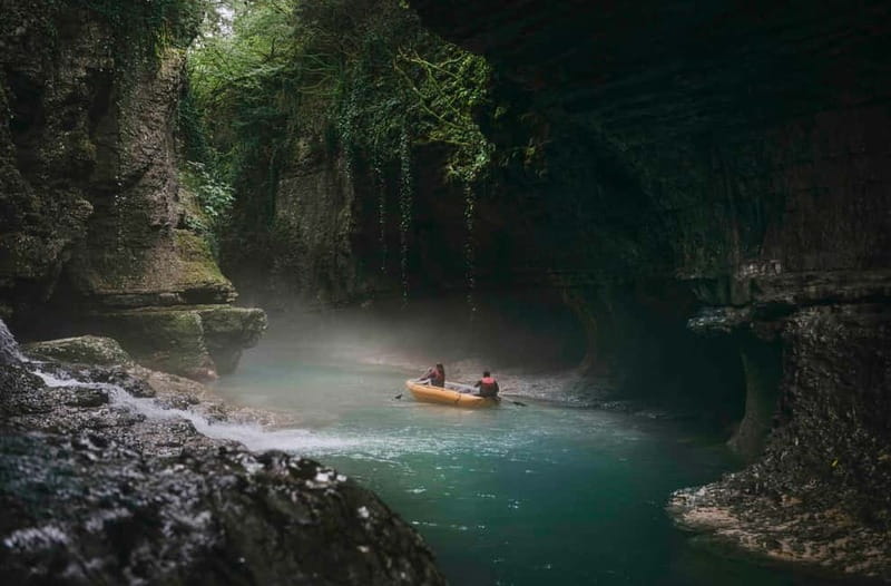 Okatse Falls, Martvili Canyon and Prometheus Cave - Martvili Canyon river ride, spray, and that wow factor