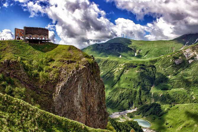 One-day tour to the Magnificent Kazbegi - Mineral spring water and travertine terraces on the way