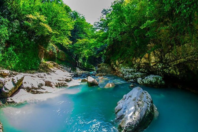 Private Car - From Tbilisi, Kutaisi, Martvili Canyons, caves - Prometheus Cave: stalactites, layers, and walking or boat routes