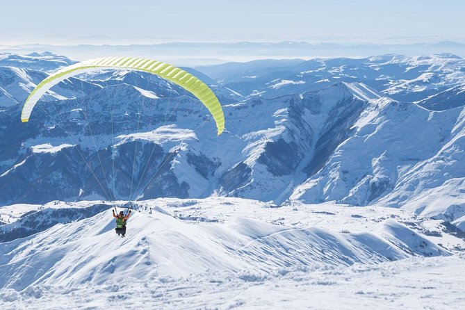 Private Full Day Tour In Kazbegi - Gudauri (Paragliding & Rafting) - Gergeti Trinity Church: 14th-century viewpoint, plus the 4WD reality