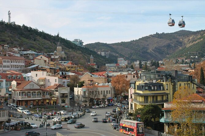 Private tour from KUTAISI Colourful Tbilisi, Jvari and Mtskheta - Leghvtakhevi Waterfall and the Abanotubani sulfur baths area