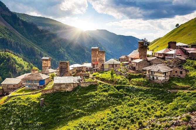 Private tour to Mestia - Ushguli - Svaneti - the magical mountains - The drive up to Mestia: Dadiani palaces, Inguri Dam, and the Svan capital feel