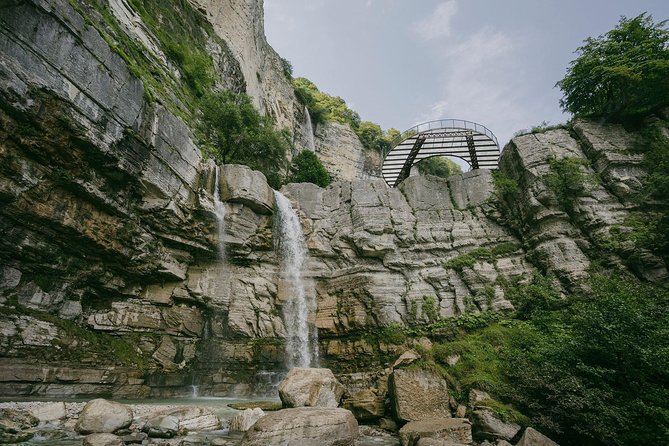 Prometheus cave, Martvili canyon, Okatse waterfall and Lomina lake from Kutaisi - Where Okatse Waterfall fits, and why weather can change your route