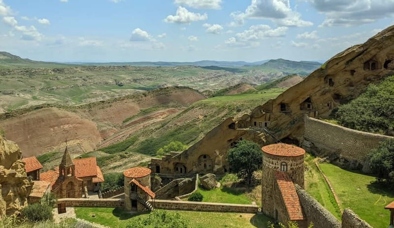 Tbilisi: David Gareja and Colorful hills of Semi-desert - Entering David Gareja: the 6th-century rock monastery complex
