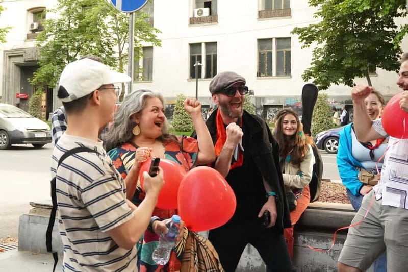 Tbilisi: Evening Walking Tour with Wine & Boat Ride Options - Rustaveli Avenue to Liberty Square, the “main street” storytelling route