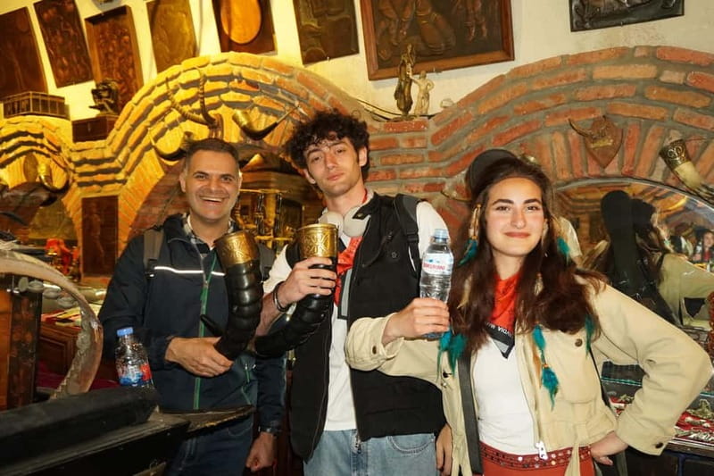 Tbilisi: Evening Walking Tour with Wine & Boat Ride Options - Wine tasting: finishing your first Georgia night the right way