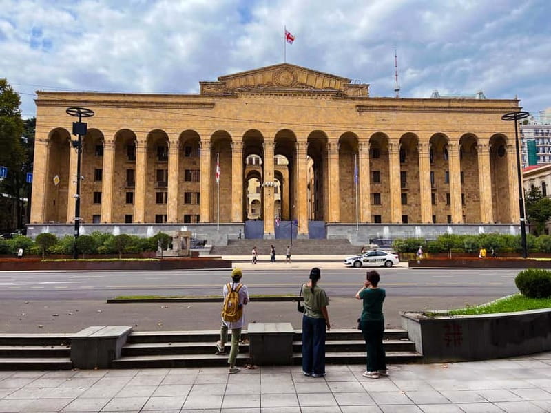 Tbilisi: Legends and Tales Walking Tour with Coffee & Sweets - Kashueti St. George Church, photo stops, and the views on the way