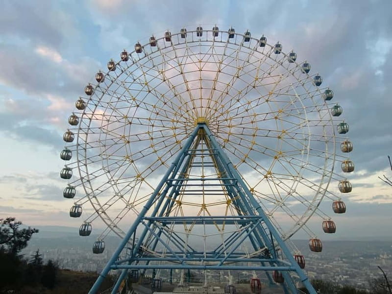 Tbilisi:New cable car, Mtatsminda with Lagidze water Tasting - Why Mtatsminda’s skyline looks better than you expect