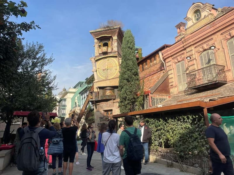 Tbilisi: Old Town Highlights w/ 5 Tastings & Cable Car Ride - Meidan Bazar and Metekhi: market energy plus religious landmarks