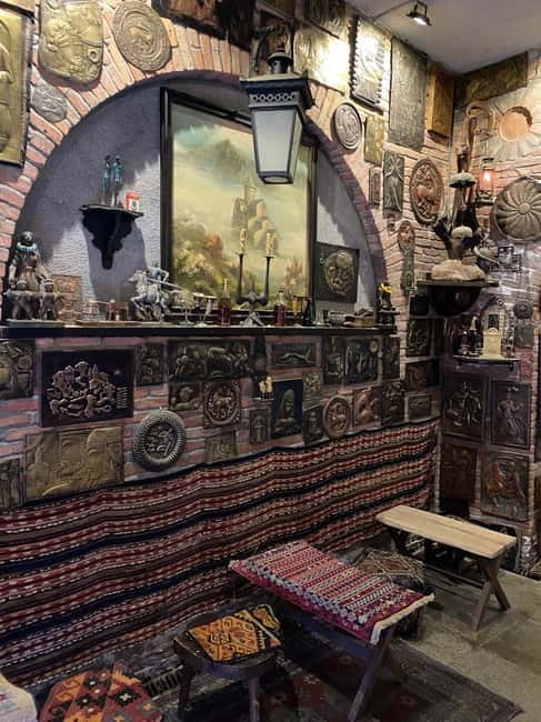 Tbilisi old town (Sololaki) 4 hours private walking tour - Kartlis deda back down to Sololaki balconies and Gudiashvili Square mansions
