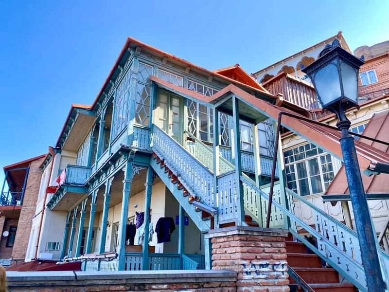Tbilisi old town (Sololaki) 4 hours private walking tour - Shavteli Street, Gabriadze Theatre clock tower, and church sounds at Anchiskhati