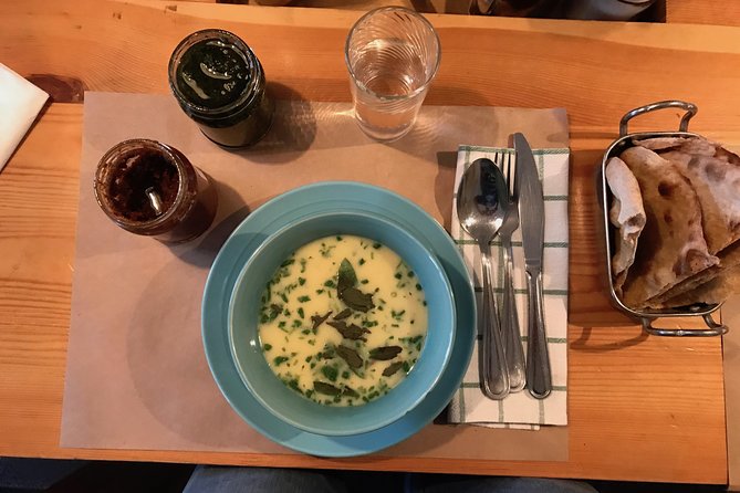 Tbilisi Private Food and Wine Tour with Lunch and Tastings - Old Town Tbilisi Chikhirtma: a chicken soup start that actually fits