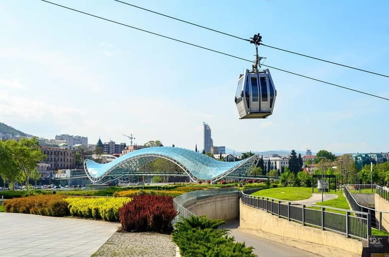 Tbilisi: Private Old City Walking Tour with Wine Tasting - Kartlis Deda and the cable car, a view you earn without overworking