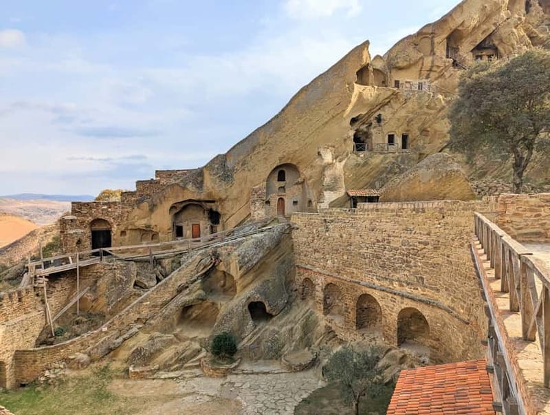 Tbilisi: Real Adventure – Gareja & Rainbow Desert 4x4 + Hike - St. John the Baptist cave monastery, cool stone and a wide horizon